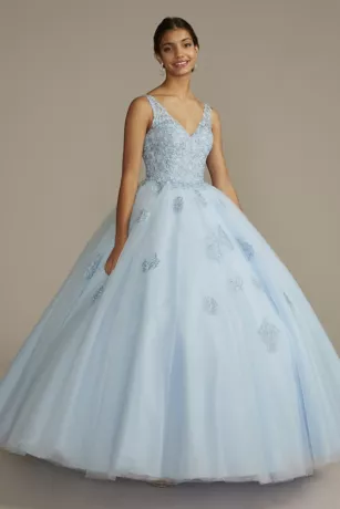 Fairytale Ballgown With Embellished Lace Applique 1 Fairytale Ballgown With Embellished Lace Applique