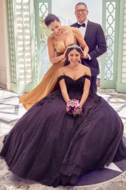 3D Floral Quince Gown With Detachable Sleeves -Kelly Shop FR2111 PDP Crop JUNE21 1920x2880