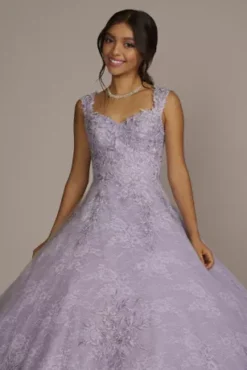 Lace Applique Semi-Cap Sleeve Quince Ball Gown -Kelly Shop FR2203 IRIS QUINCE PROD12 122