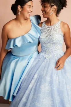 Lace-Up Back Applique Bodice Quince Dress -Kelly Shop FR2206 PDP Crop SEP8 1920x2880