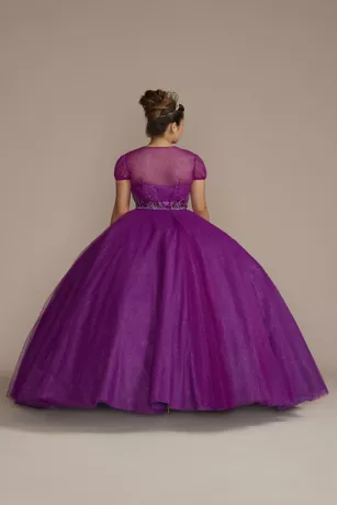 Beaded Bodice Ball Gown Quince Dress With Bolero 5 Beaded Bodice Ball Gown Quince Dress With Bolero - Image 5