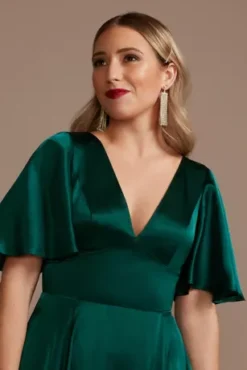 Charmeuse Flutter-Sleeve A-Line Bridesmaid Dress -Kelly Shop GS290034 GEM BM PROD3 177