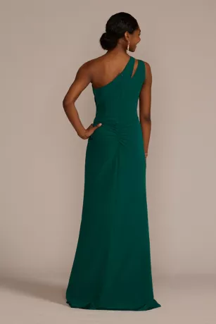 Stretch Crepe One-Shoulder Bridesmaid Dress 2 Stretch Crepe One-Shoulder Bridesmaid Dress - Image 2