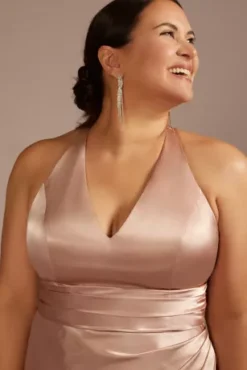 Charmeuse Bridesmaid Dress With Crisscross Back -Kelly Shop GS290152 SAND BM PROD3 aaa