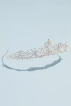 Swirled Crystal Vine Tiara