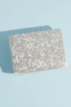 Iridescent Crystal Embellished Crossbody Clutch -Kelly Shop HBRAYA MWHITE HB PROD1 01