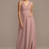 Pleated Tank Chiffon Maternity Bridesmaid Dress