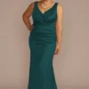 Stretch Satin Ruched Mermaid Bridesmaid Dress