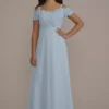 Stretch Lace Chiffon Junior Bridesmaid Dress