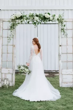 Long Sleeve Wedding Dress With Low Back -Kelly Shop LRP 8907 1920x2880 WG3831 2