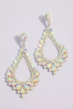 Crystal Statement Teardrop Earrings