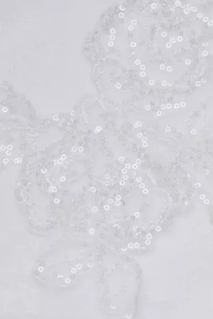 Cap Sleeve Dot Trim Point D'Esprit Wedding Dress 5 Cap Sleeve Dot Trim Point D'Esprit Wedding Dress - Image 5