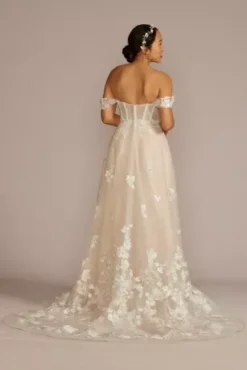 Removable Sleeve Corset Wedding Dress -Kelly Shop MS251264 IVYSTONE MS PROD4 098