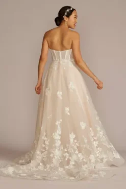 Removable Sleeve Corset Wedding Dress -Kelly Shop MS251264 IVYSTONE MS PROD4 155