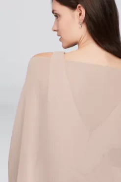 Sheer Chiffon Wrap -Kelly Shop OW2129 BISCOTTI BM OTWR PROD11 050