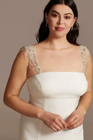 Allover Beaded Applique Detachable Straps 3 Allover Beaded Applique Detachable Straps - Image 3