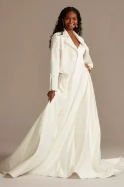 Ivory Lace Moto Jacket -Kelly Shop OW2176 IVORY DBSTU PROD9 359