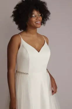 Embellished Waistband Tulle Overskirt -Kelly Shop OW2183 IVORY DBSTU PROD1 025