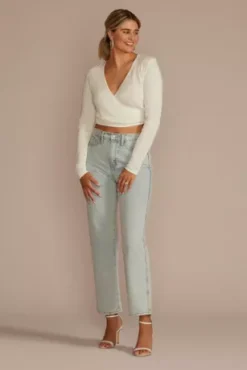 Bridal V-Neck Wrap Sweater 10 Bridal V-Neck Wrap Sweater -Kelly Shop OW2191 SOFTWHITE OTWR PROD7 775