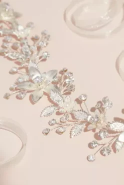 Crystal Floral Wired Sash -Kelly Shop S8148 MSILVER SASH PROD5 002