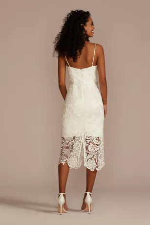 Crochet Lace Overlay Midi Dress 2 Crochet Lace Overlay Midi Dress - Image 2