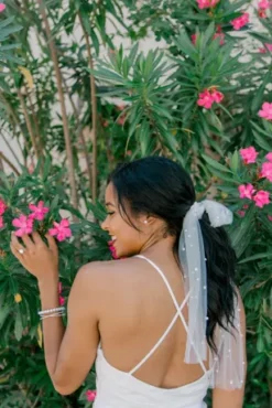 Ruched Skinny Strap Dress With Lace Slit -Kelly Shop SDWG0815 2 PDP Crop JUN23 1920x2880