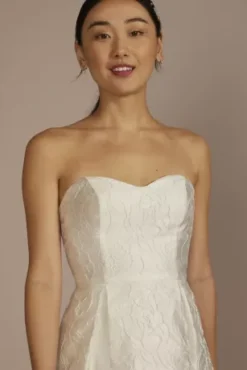 Short Jacquard A-Line Dress With Removable Straps -Kelly Shop SDWG1177 SOFTWHITE DBSTU PROD3 186