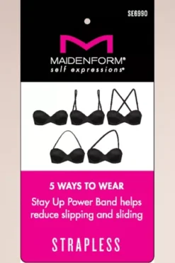Maidenform Stay Put Convertible Strapless Bra 17 Maidenform Stay Put Convertible Strapless Bra -Kelly Shop SE6990 MSE SE6990 HT2 front