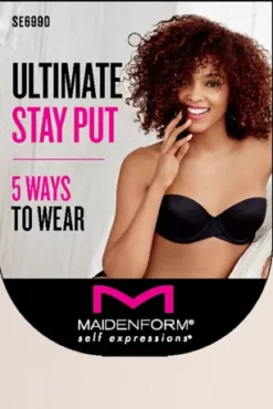 Maidenform Stay Put Convertible Strapless Bra 16 Maidenform Stay Put Convertible Strapless Bra -Kelly Shop SE6990 MSE SE6990 HT front