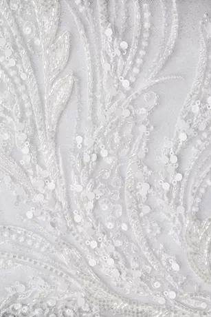 Glitter Tulle Lace Mermaid Wedding Dress 4 Glitter Tulle Lace Mermaid Wedding Dress - Image 4