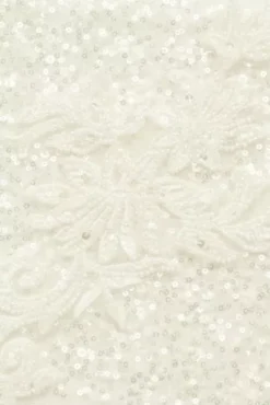 Pouf Shoulder Beaded Sheath Wedding Dress 9 Pouf Shoulder Beaded Sheath Wedding Dress -Kelly Shop SWG943 SIVORY SIG SWTACH PROD6