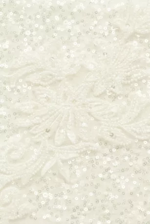 Pouf Shoulder Beaded Sheath Wedding Dress 5 Pouf Shoulder Beaded Sheath Wedding Dress - Image 5