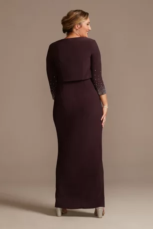 Jersey Tank Dress With Sparkle Embellished Jacket 2 Jersey Tank Dress With Sparkle Embellished Jacket - Image 2