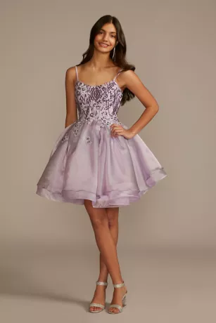 Floral Applique Tiered Damas Dress 1 Floral Applique Tiered Damas Dress