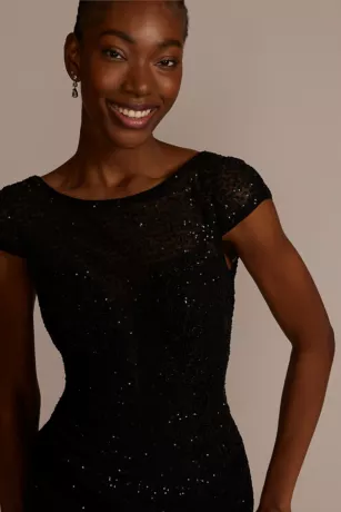 Embellished Illusion Neck Dress 3 Embellished Illusion Neck Dress - Image 3