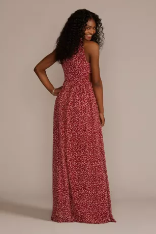 Floral Printed Chiffon A-Line 2 Floral Printed Chiffon A-Line - Image 2