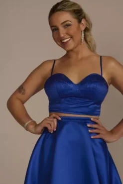 Two-Piece Embellished Corset And Skater Skirt -Kelly Shop WBM3203 HORIZON HC PROD7 102