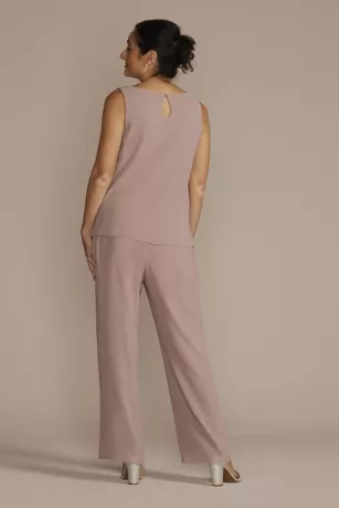 Three Piece Lace Duster Pantsuit Set 5 Three Piece Lace Duster Pantsuit Set - Image 5