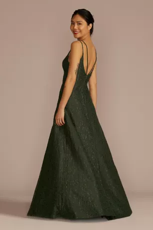 Double Strap Allover Lace A-Line 2 Double Strap Allover Lace A-Line - Image 2