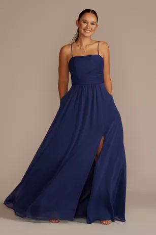 Straight Neck Clip Dot Patterned A-Line 1 Straight Neck Clip Dot Patterned A-Line