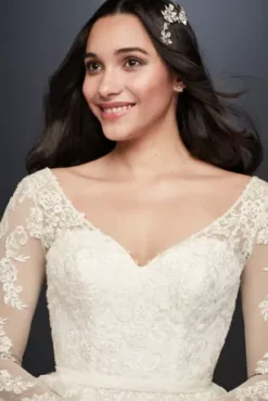 Long Sleeve Wedding Dress With Low Back -Kelly Shop WG3831 IVORY CORE PROD5 V2 065