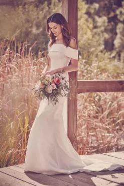 Off-the-Shoulder Mikado Trumpet Wedding Dress -Kelly Shop WG3880 PDP Crop 2 1920x2880