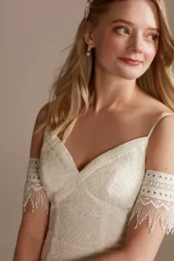 Low Back Lace Wedding Dress With Fringe Swags -Kelly Shop WG4024 IVORY DBSTU PROD1 193