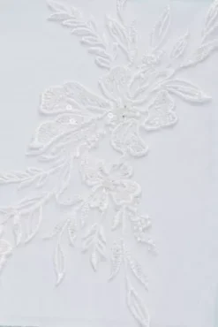 Sheer Boned Bodice Spaghetti Strap Wedding Dress 11 Sheer Boned Bodice Spaghetti Strap Wedding Dress -Kelly Shop WG4036 WHITE DBSTU SWATCH PROD2 002