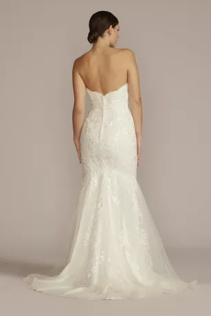 Floral Applique Mermaid Wedding Dress 2 Floral Applique Mermaid Wedding Dress - Image 2