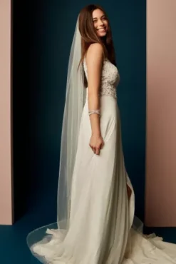 Bead And Pearl Trimmed Chapel Length Veil -Kelly Shop WPD27156 PDP Crop OCT15 1920x2880