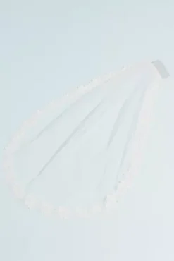 Lace-Trimmed Communion Veil