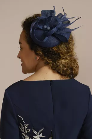 Crepe Peplum Dress With Floral Embroidery 4 Crepe Peplum Dress With Floral Embroidery - Image 4